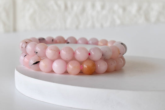 Pink Opal Gemstone Bracelet