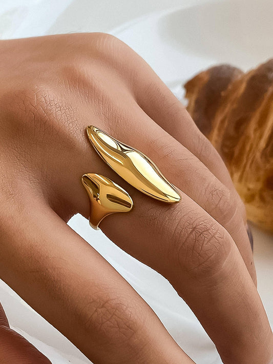 Danielle 18K Plated Abstract Statement Ring