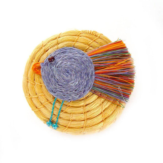 Singing Birdie Lidded Basket