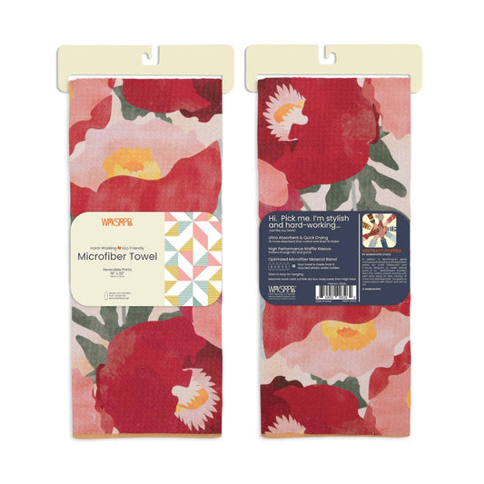 Poppies Microfiber Kitchen Towel