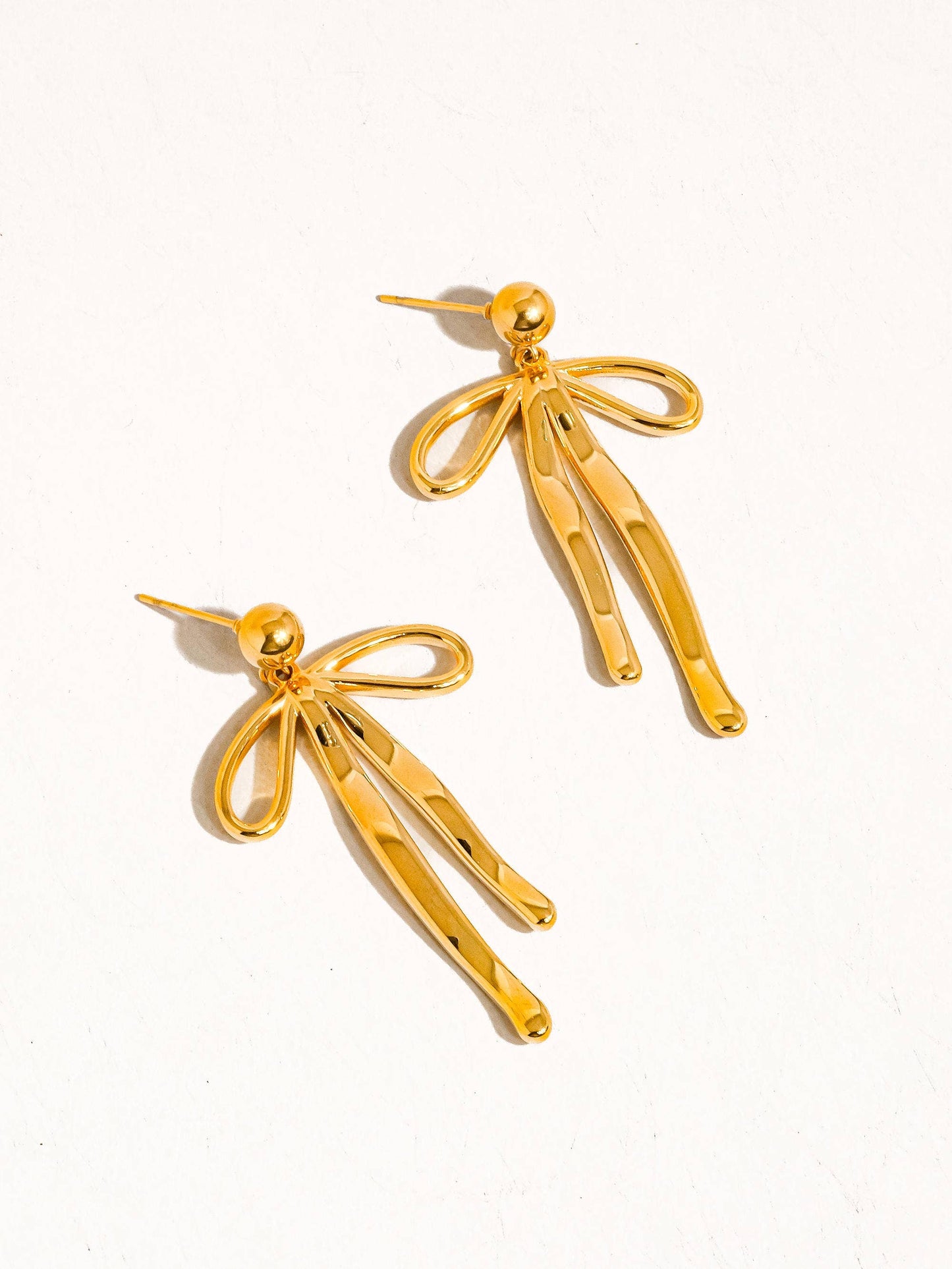Oliver 18K Plated Bow Dangle Earring