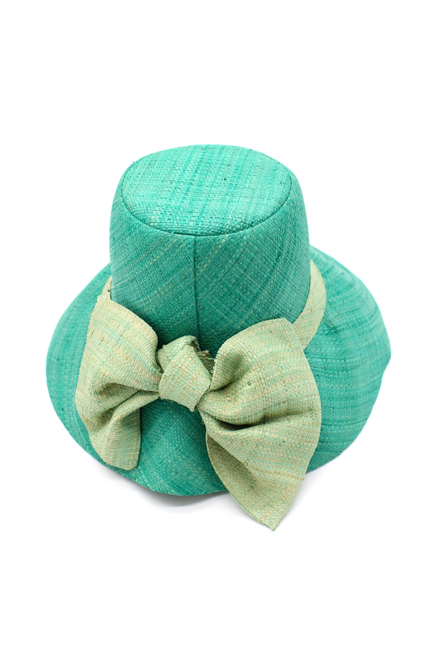 3" Brim Cara Bucket Straw Hat with Big Bow