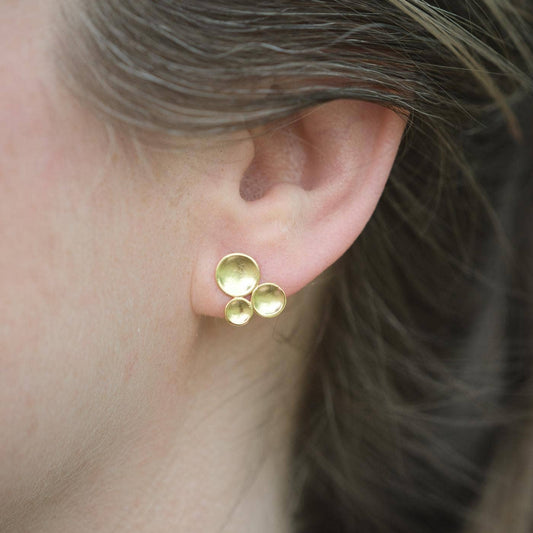 Tri-Disc Earrings