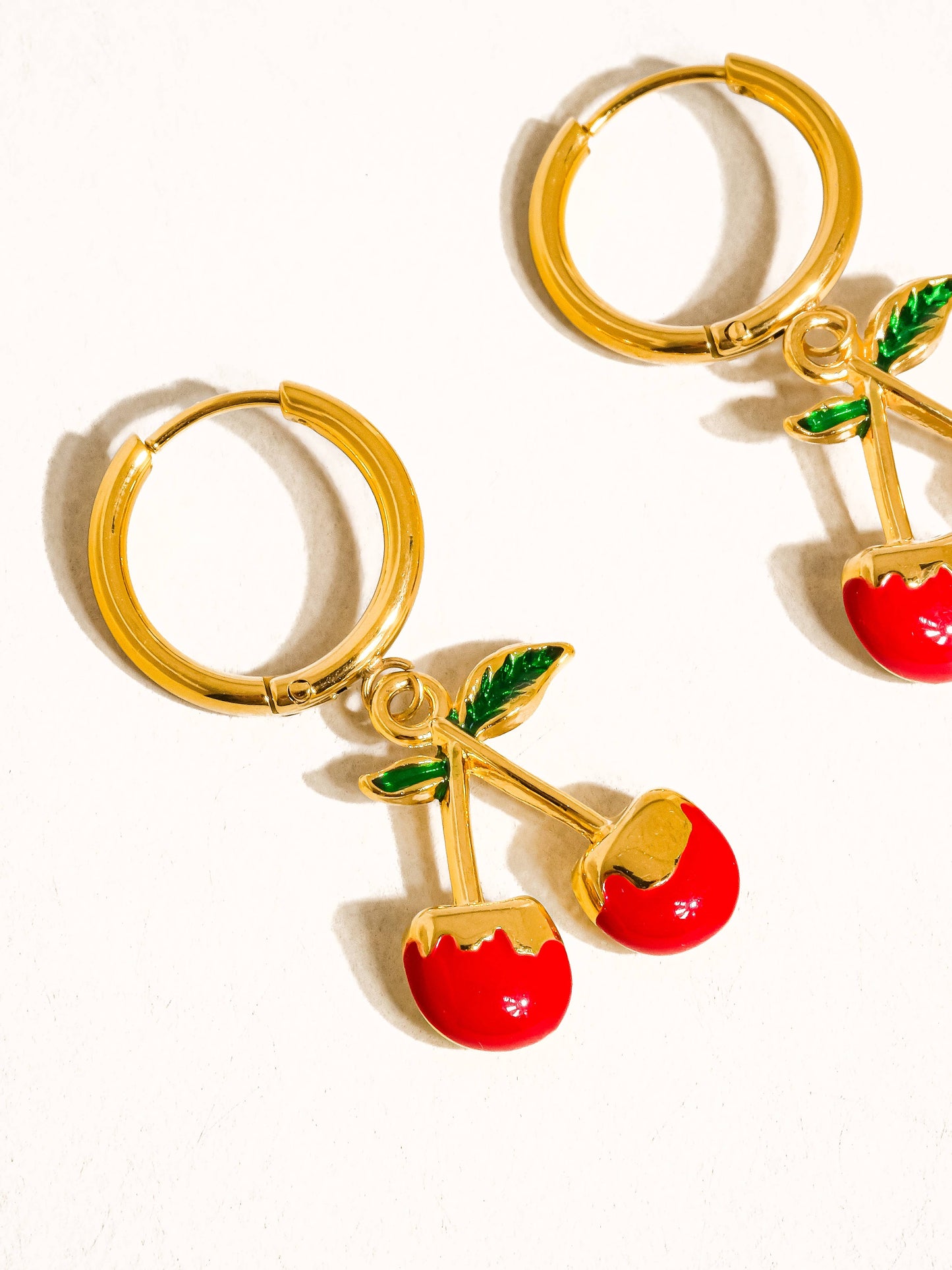 Côte 18K Plated Cherry Earring