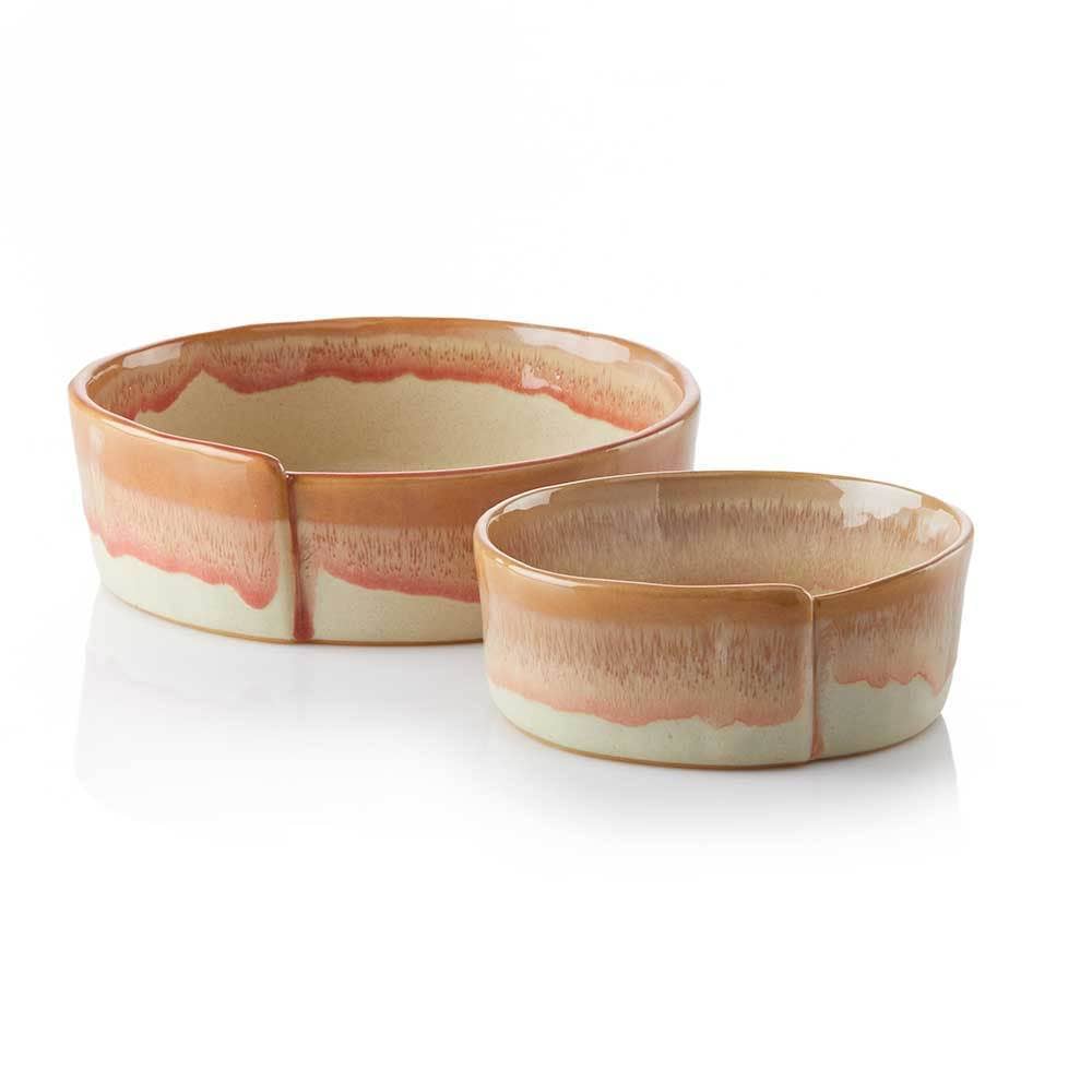 Canyon Edge Stoneware Ceramic Slab Bowls