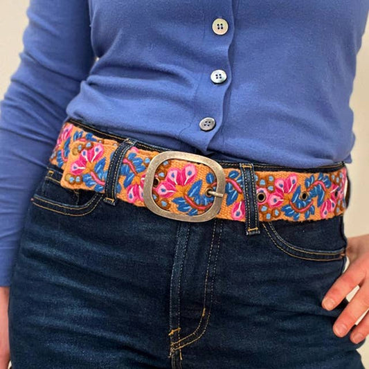 Four Seasons Floral Embroiderd Belt