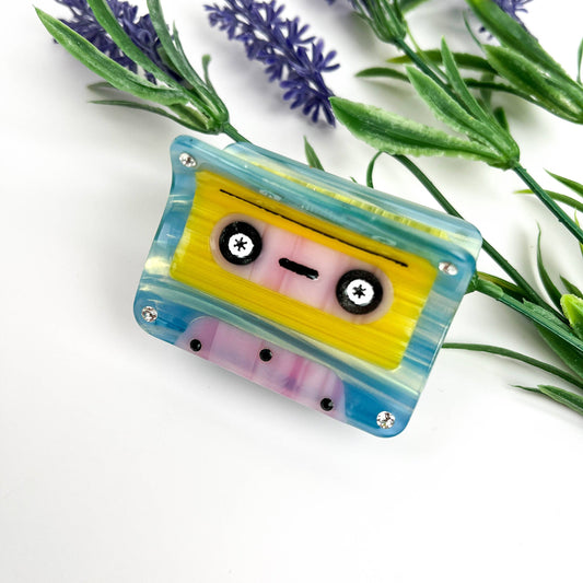 Cassette Tape Hair Claw