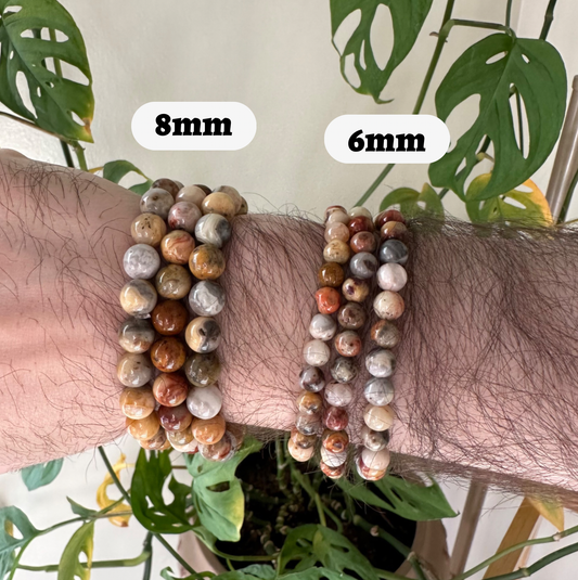 Crazy Lace Agate Bracelet