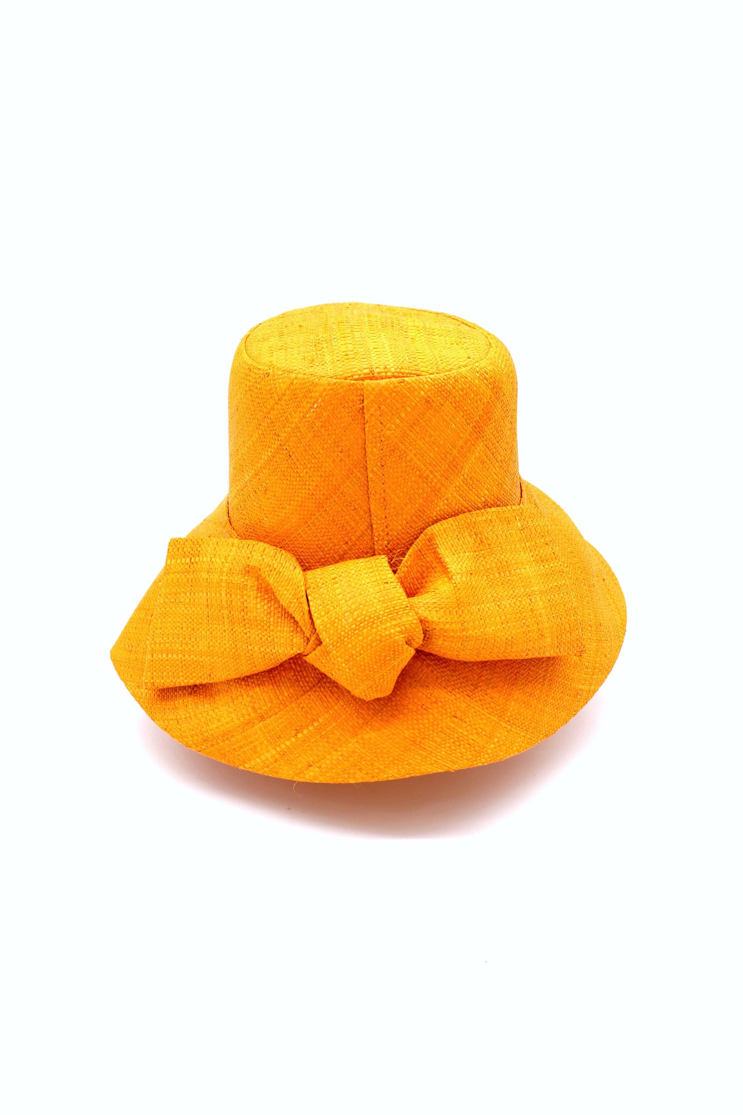 3" Brim Cara Bucket Straw Hat with Big Bow