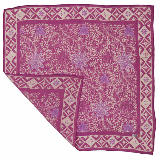 Hand Dyed Batik Bandana - Pink Lilac