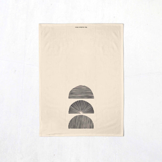 Siebbedrucktes Geschirrtuch aus natürlicher Baumwolle