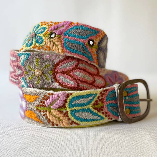Folklorica Floral Embroidered Belt