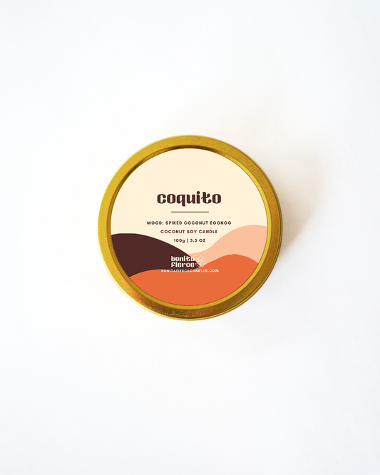 Coquito Candle Tin