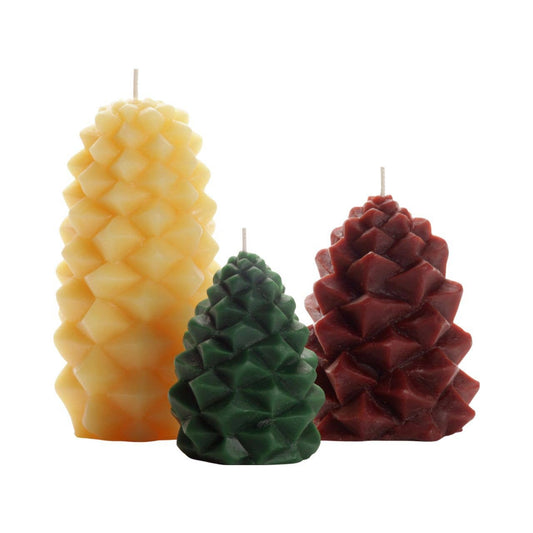 Beeswax Pinecone Candle