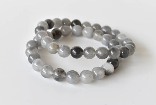 Cloudy Quartz Gemstone Bracelet