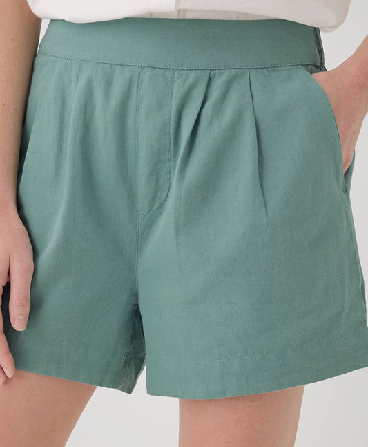 Women's Canopy Linen Blend Pleated Short - Two Colors