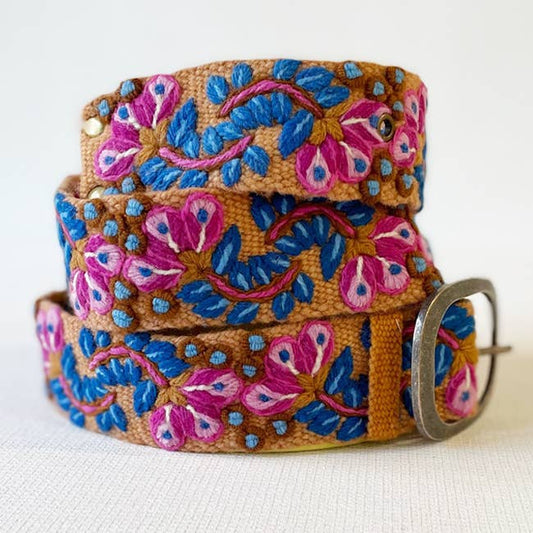 Four Seasons Floral Embroiderd Belt