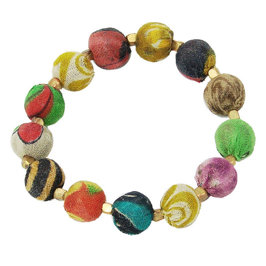 Small Kantha Bauble Bracelet