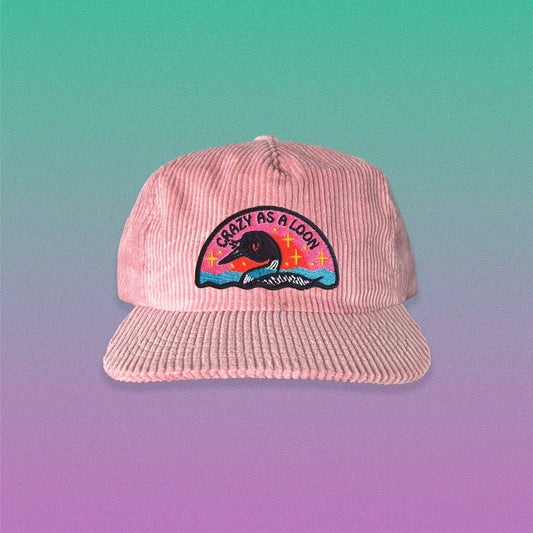 Crazy as a Loon 5-Panel Corduroy Hat