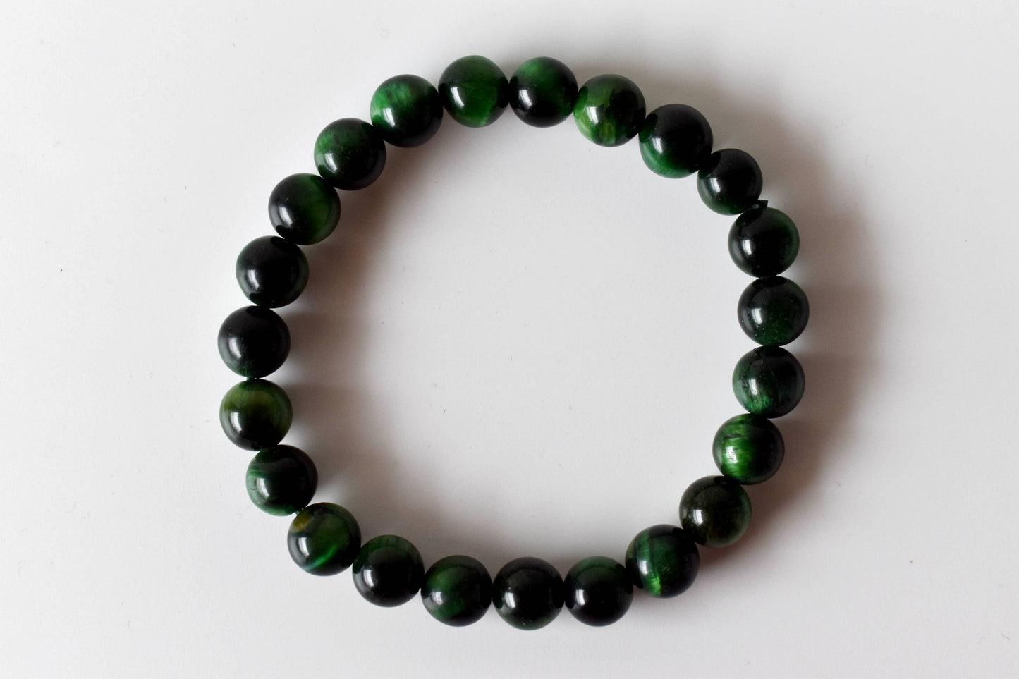 Tiger Cats Eye Green Gemstones Bracelets