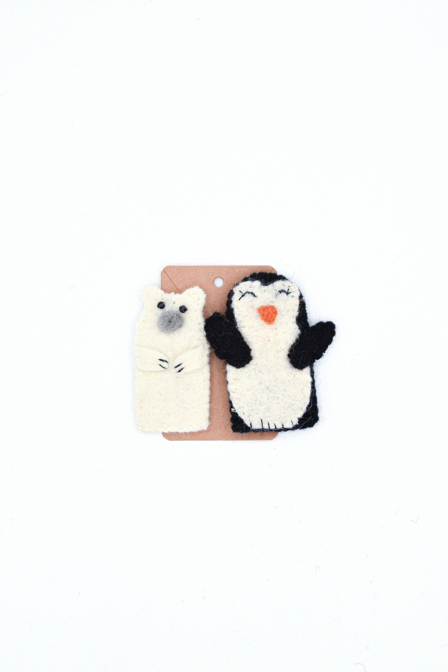 Finger Puppet - Penguin and Polar Bear Set