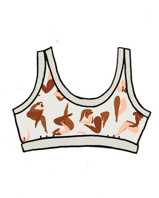 Bralette-Körper in Bewegung