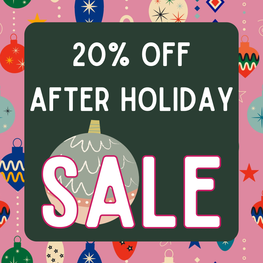 20% Off After Holiday Sale - Discount in Cart