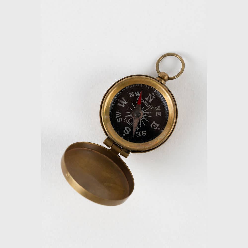 Brass Pocket Compass