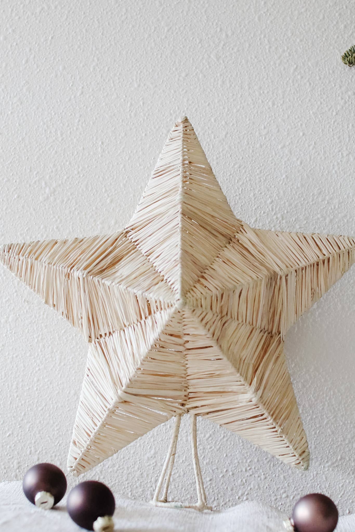 13" Large Raffia Star Tree Topper