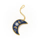 Larissa Plush Crescent Moon Felt Ornament - Embroidered