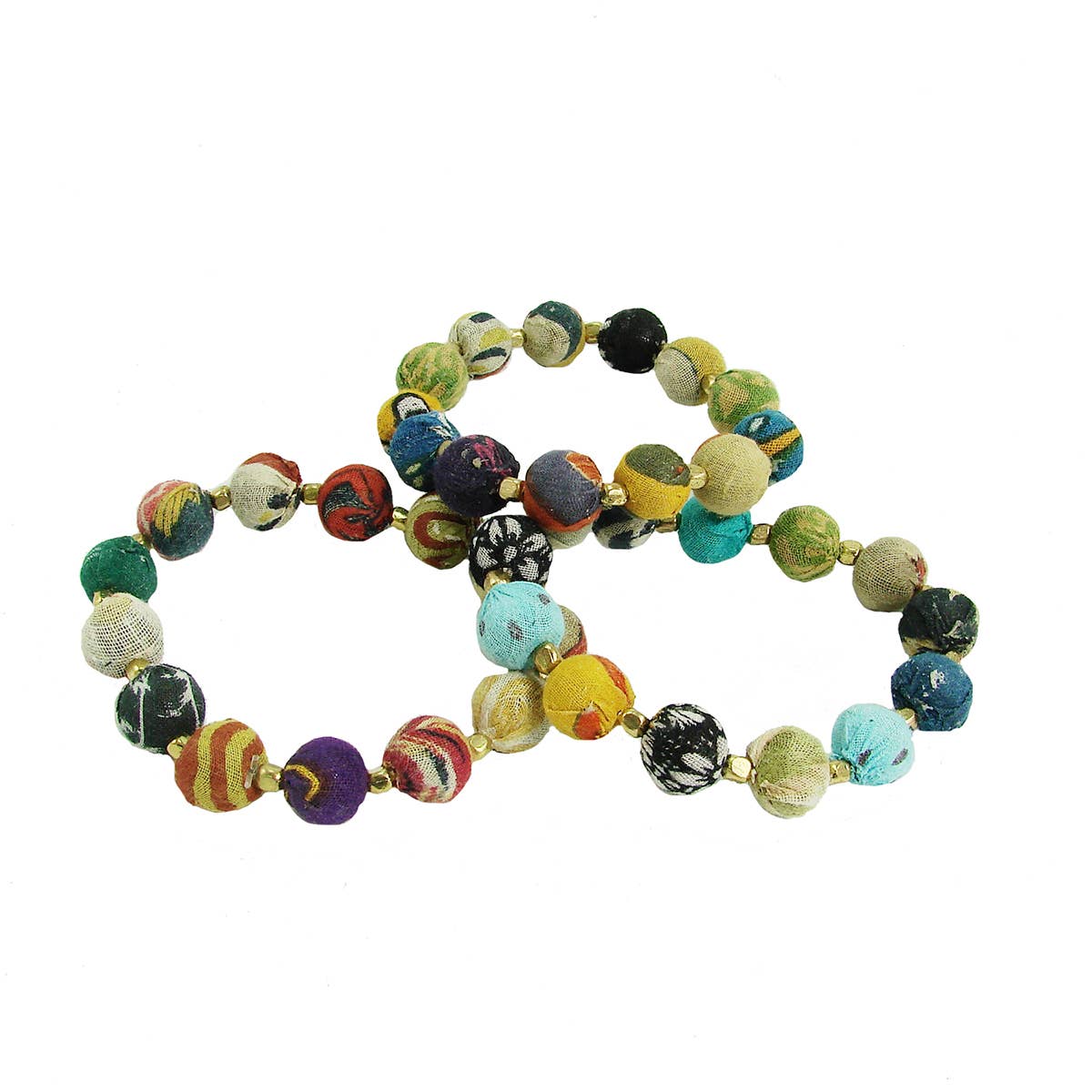 Small Kantha Bauble Bracelet