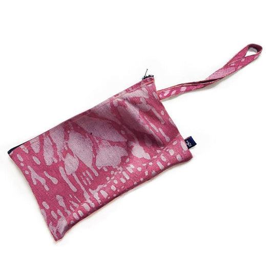 Pink Cotton Zero Waste Hand Clutch