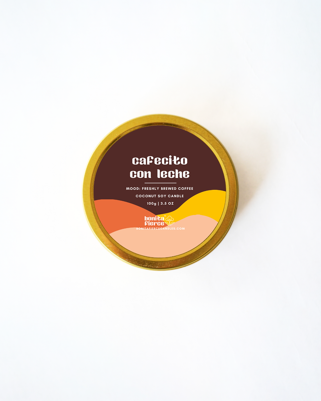 Cafecito Con Leche Candle Tin