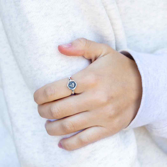 Sterling Silver Skull Wax Seal Ring