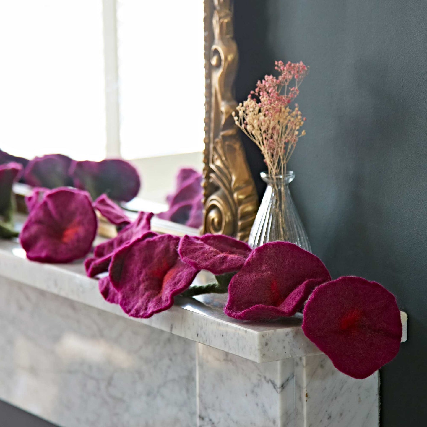 Handcrafted Felt Flower Garlands