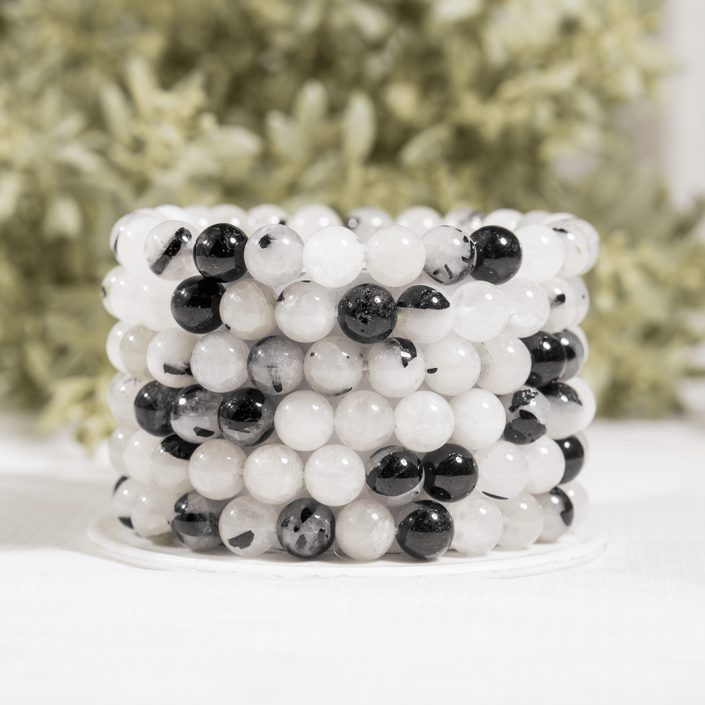Black Rutile Gemstone Bracelet