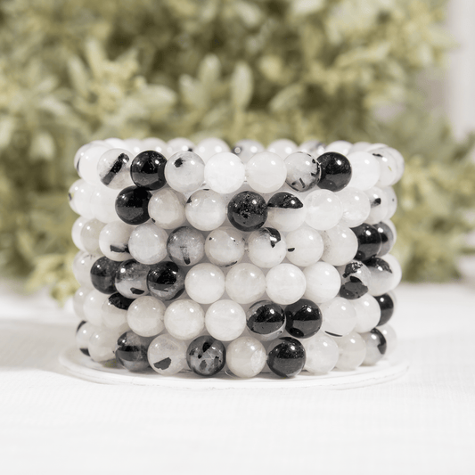 Black Rutile Gemstone Bracelet