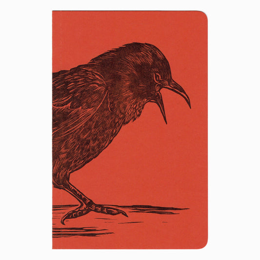 Crow letterpress notebook
