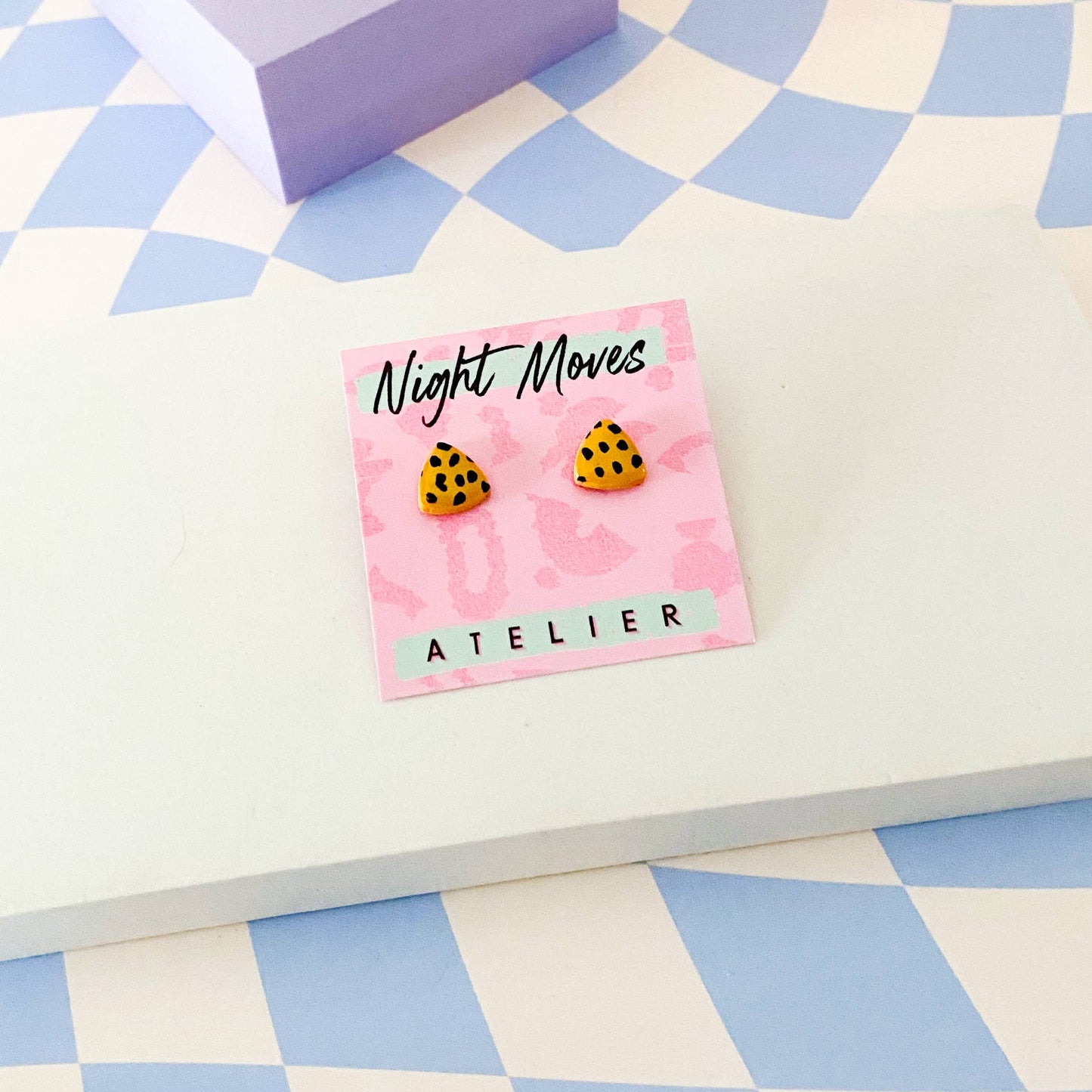 Triangle Polymer Clay Mini Studs