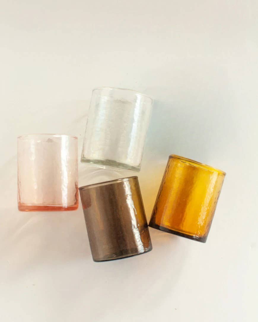 Handblown Hammered Glass