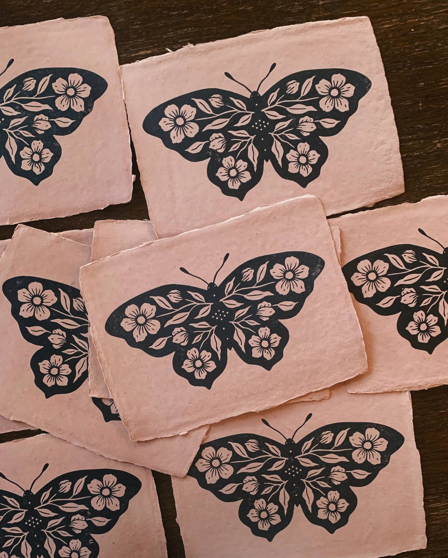5.5x8.25 Butterfly Block Print