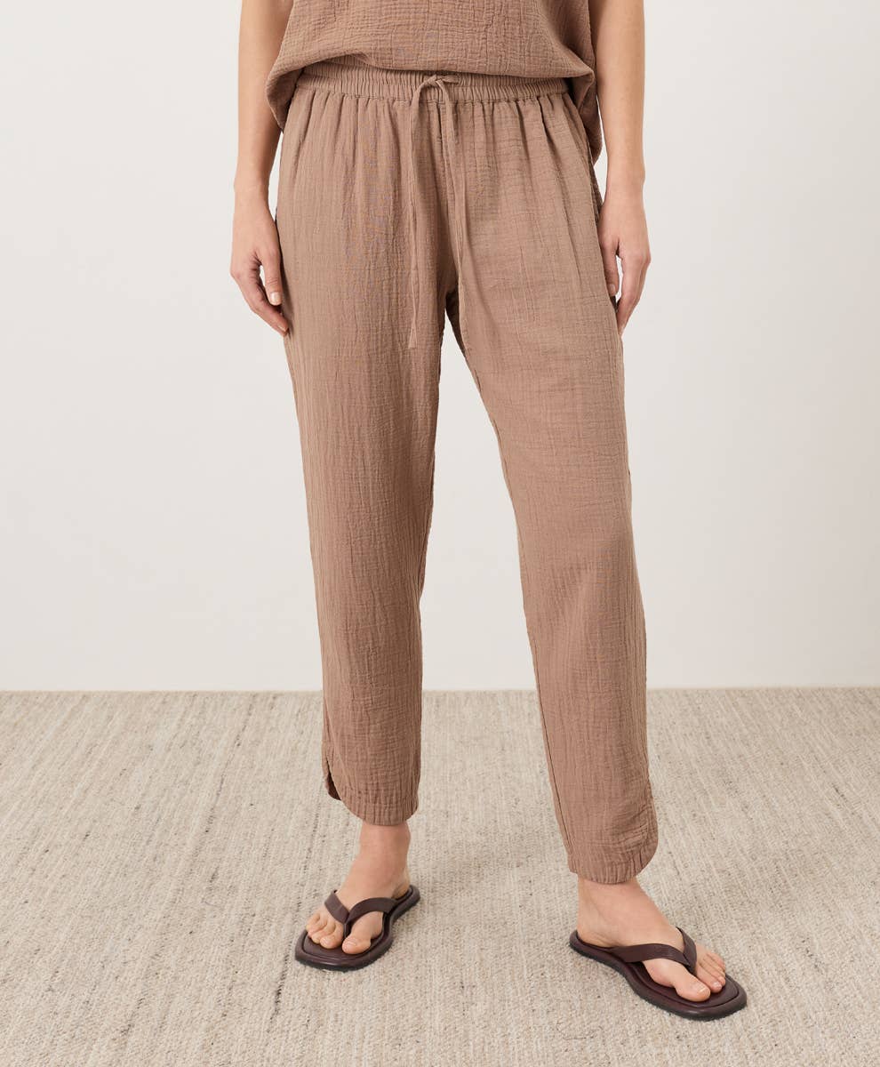 Coastal Double Gauze Tapered Pant