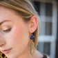 Lapis Leaf Earrings