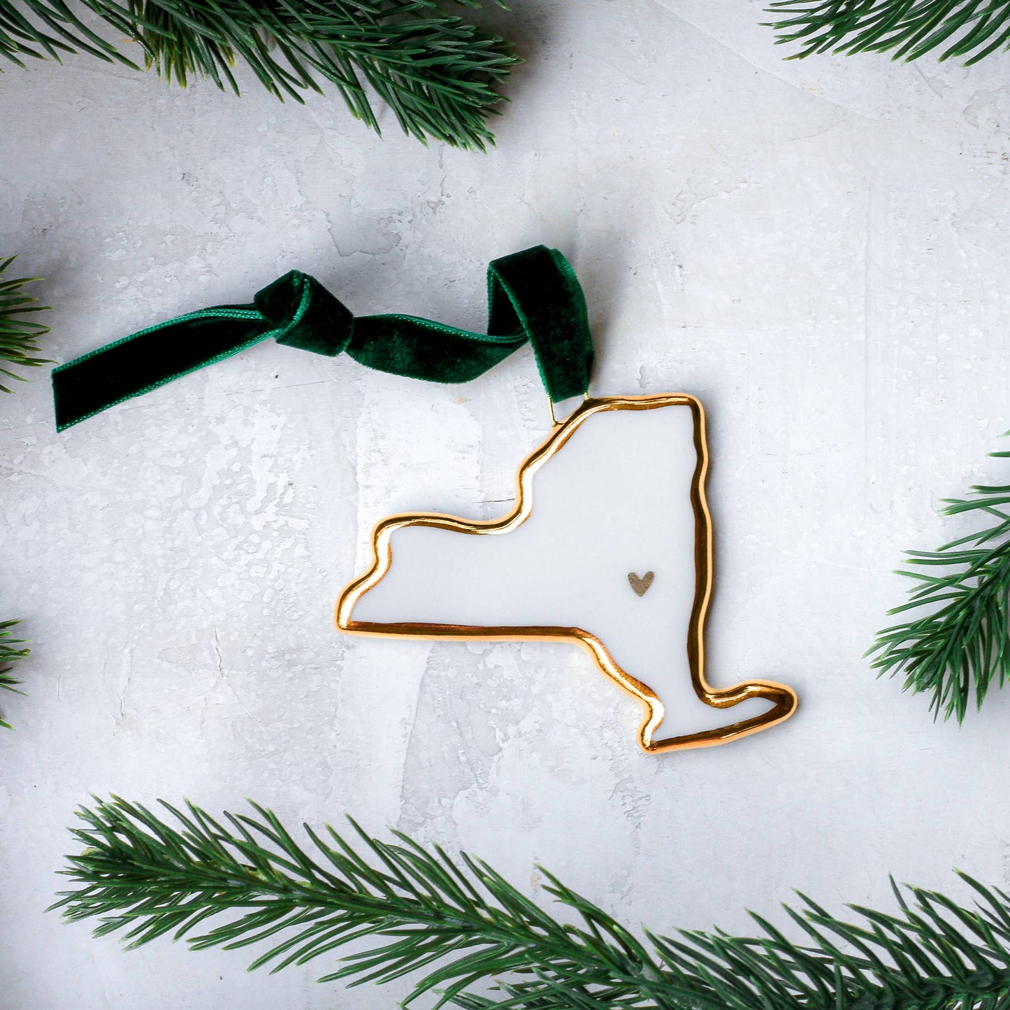 NC Porcelein Ornament