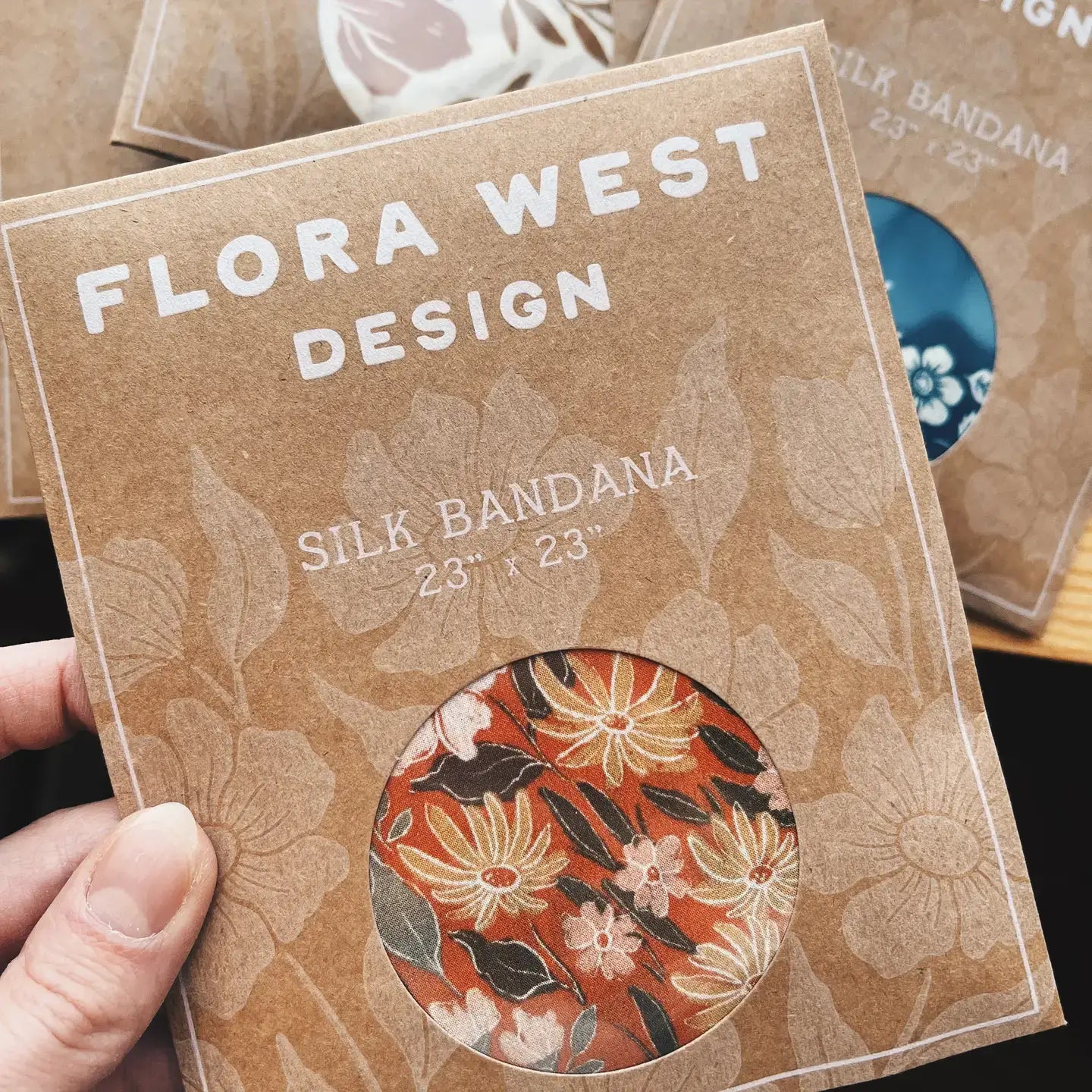 Midnight Garden Silk Bandana