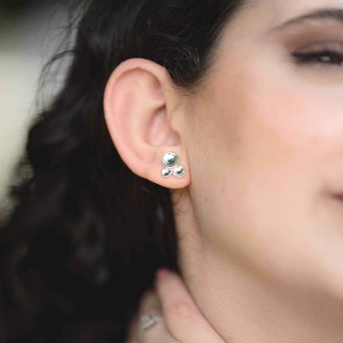 Tri-Disc Earrings