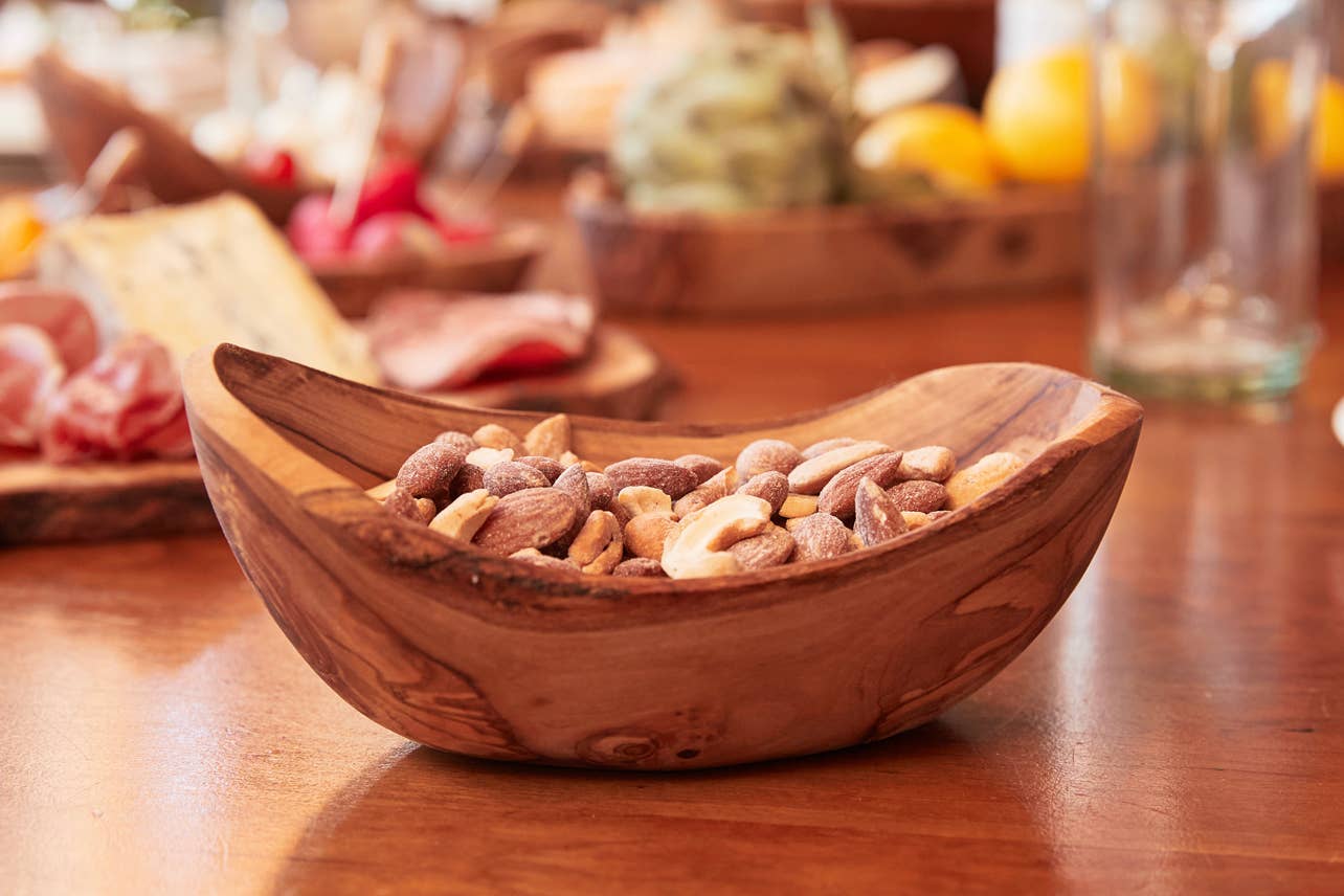 Italian Olivewood Serving Bowl