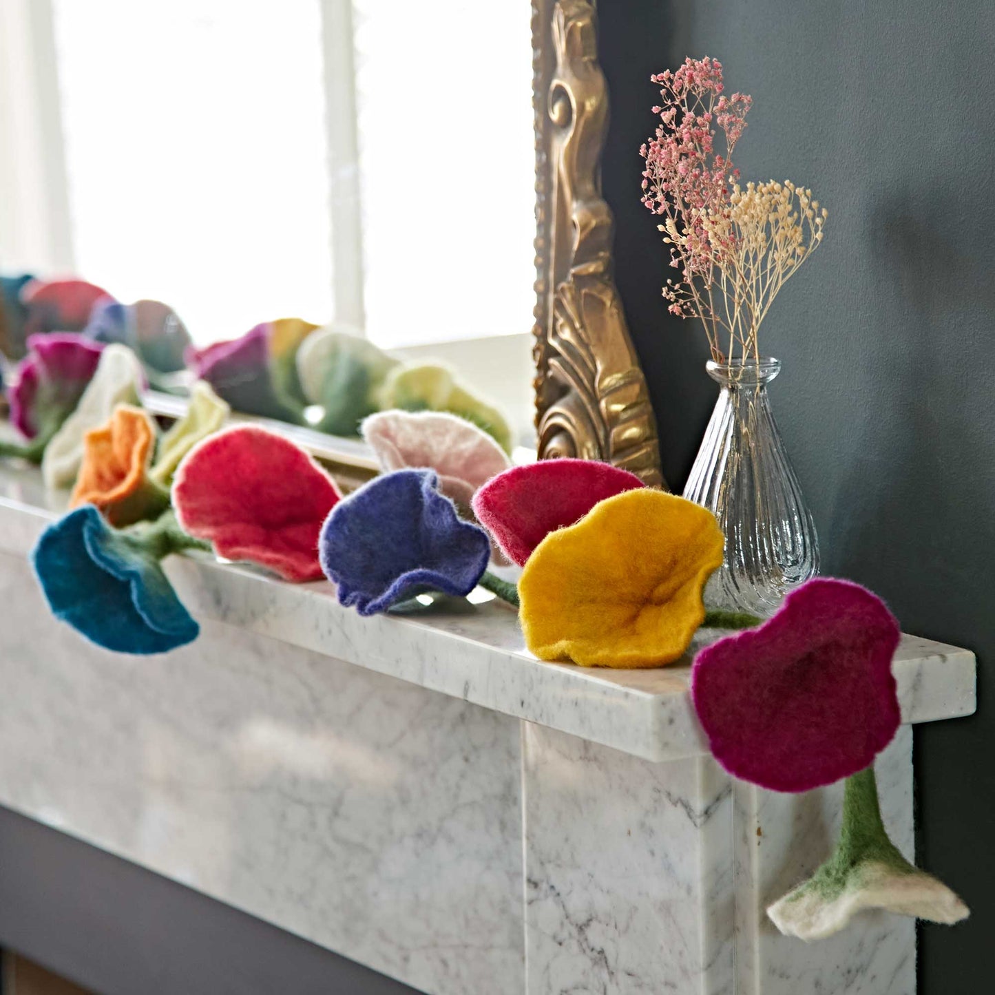 Handcrafted Felt Flower Garlands