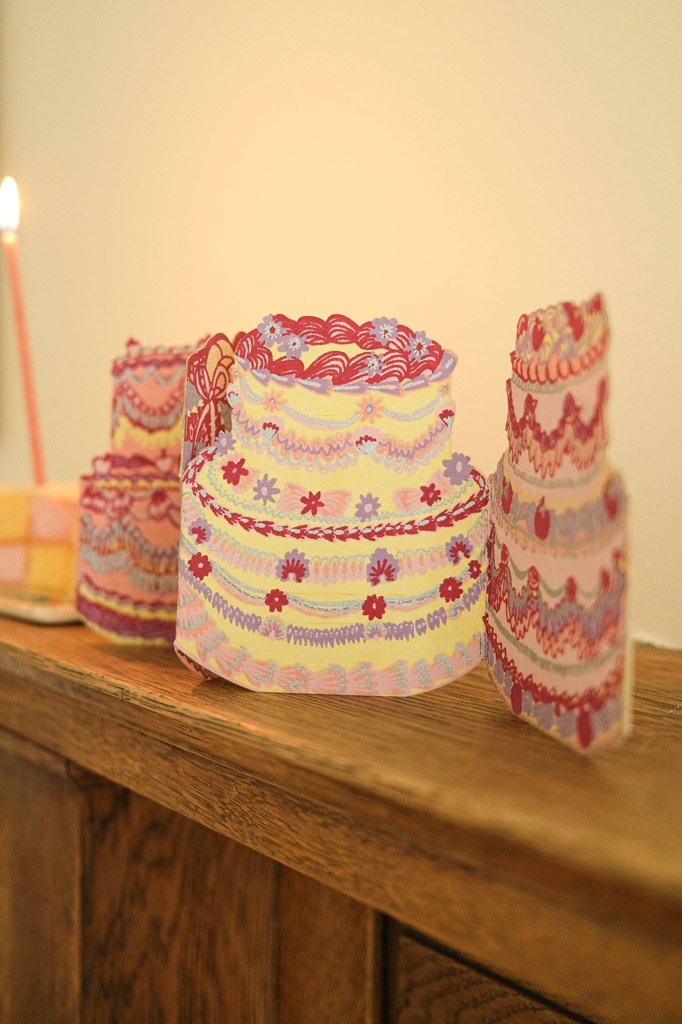 Birthday Cake Concertina Card