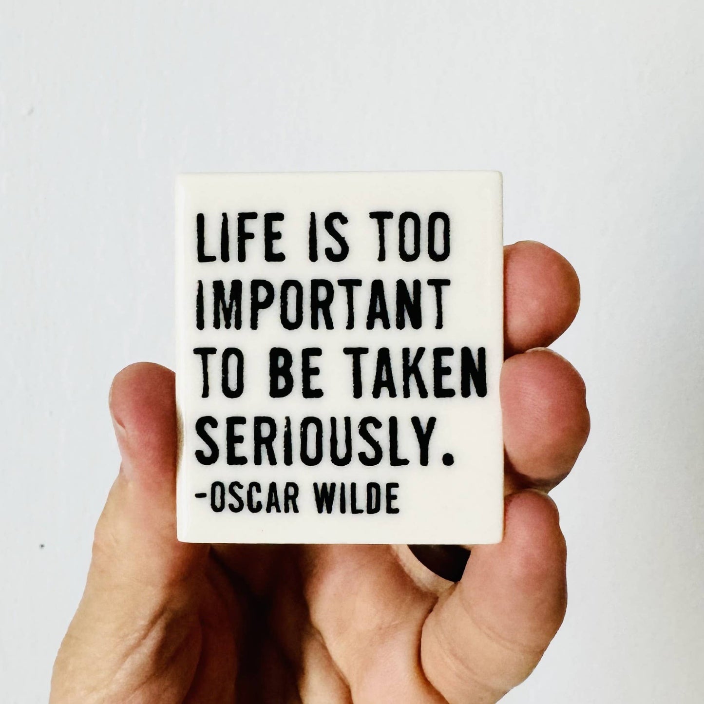 Ceramic Oscar Wilde Magnet